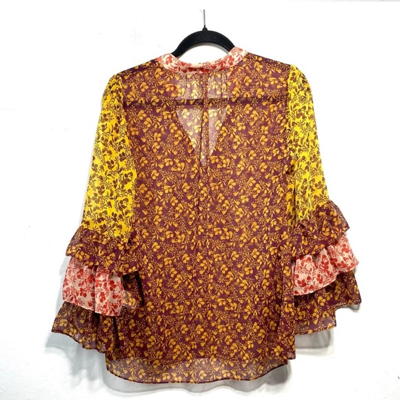 REDUCED  Alice and Olivia Tunic Floral Blouse by Rent the Runway NWOT - Picture 3 of 7